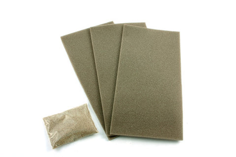 GM204 Ballasted Underlay - OO/HO Scale Grey Point & Crossing Kit