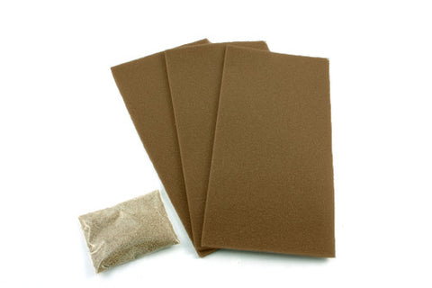 GM214 Ballasted Underlay - OO/HO Scale Brown Point & Crossing Kit