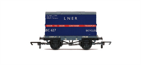 R6574 LNER Conflat Wagon & Container