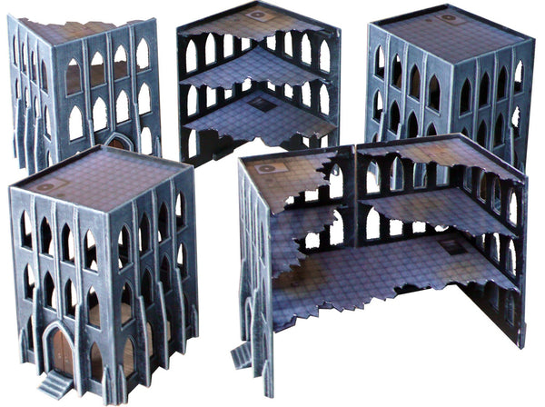 Pack of 16 Gothic Building Walls – HLS Models