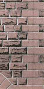 SQD9  Red sandstone walling (Ashlar style) OO scale